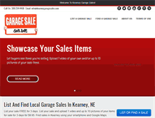 Tablet Screenshot of kearneygaragesales.com